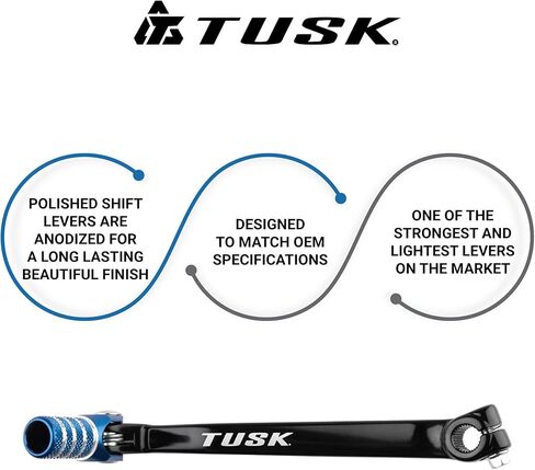 TUSK Folding Shift Lever Black/Blue Tip for Yamaha WR450F 2007-2009,2011-2015 in Saudi Arabia