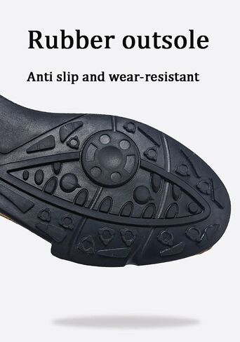 Men's Leather Slip-On Walking Ankle Boots Outdoor Non Slip Double Zipper High Top Driving Work Boots in Saudi Arabia
