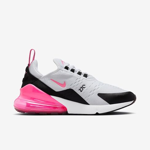 Nike Air Max 270 Women's Shoes (AH6789-127, White/Black/White/Hyper Pink) in Saudi Arabia