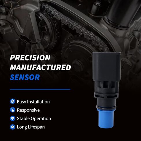 مستشعر موضع عمود الحدبات لمحرك HiSport PC672 CPS متوافق مع Audi A3 TT 2008، A4 2005-2008 وVolkswagen Jetta 2005-2014، Golf 2010-2011، Rabbit 2006-2009، Beetle Passat، V10721118، 07K907601 in Saudi Arabia