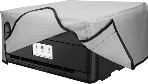 kwmobile Dust Cover Compatible with Canon Pixma TS9550 / G6050 / TR7550 / TR8550 - Printer Case - Fabric Protector Cover - Dark Grey in Saudi Arabia