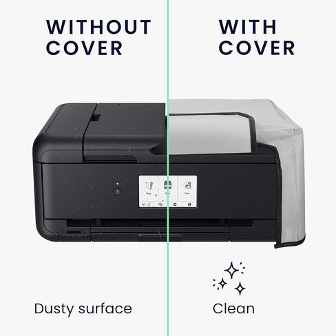 kwmobile Dust Cover Compatible with Canon Pixma TS9550 / G6050 / TR7550 / TR8550 - Printer Case - Fabric Protector Cover - Dark Grey in Saudi Arabia