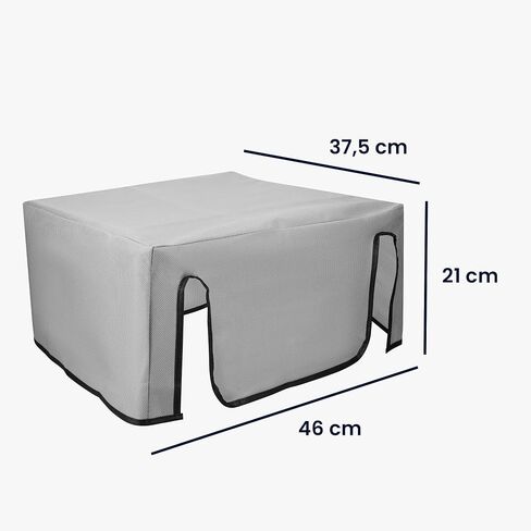 kwmobile Dust Cover Compatible with Canon Pixma TS9550 / G6050 / TR7550 / TR8550 - Printer Case - Fabric Protector Cover - Dark Grey in Saudi Arabia