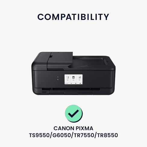 kwmobile Dust Cover Compatible with Canon Pixma TS9550 / G6050 / TR7550 / TR8550 - Printer Case - Fabric Protector Cover - Dark Grey in Saudi Arabia