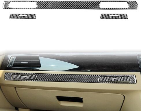 Cnfang4 ألياف الكربون الزخرفية جانب الركاب داش الكسوة لسيارات BMW 3 Series E90 E92 E93 2005-2012 (فقط لمحرك اليد اليمنى) in Saudi Arabia