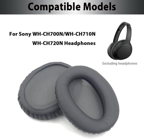 وسائد أذن بديلة من Adhiper لأجهزة Sony WH-CH700N، MDR-ZX770BN، MDR-ZX780DC، MDR-10R (10RBT 10RNC) فوق الأذن، وسائد أذن WHCH700N مع إسفنج أكثر نعومة وجلد بروتين in Saudi Arabia