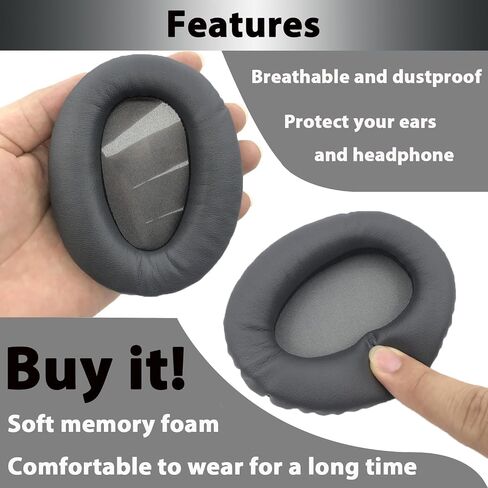 وسائد أذن بديلة من Adhiper لأجهزة Sony WH-CH700N، MDR-ZX770BN، MDR-ZX780DC، MDR-10R (10RBT 10RNC) فوق الأذن، وسائد أذن WHCH700N مع إسفنج أكثر نعومة وجلد بروتين in Saudi Arabia