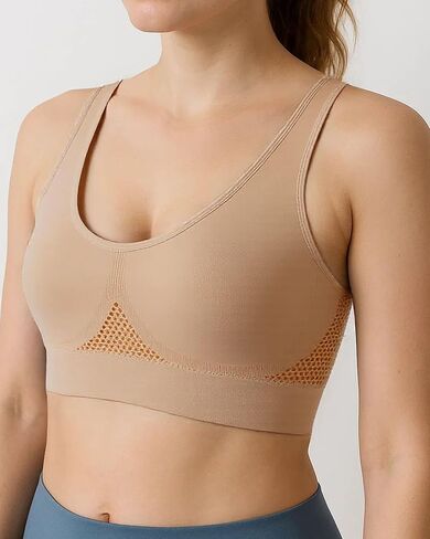 Sports Bras for Women Comfort Wireless Breathable Yoga Bra Sleep Vest in Saudi Arabia