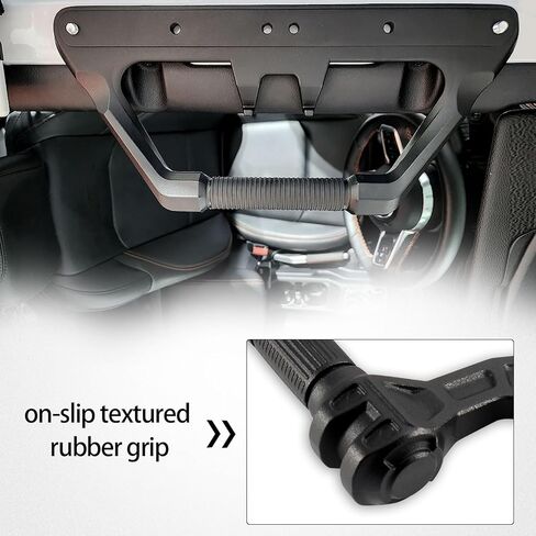 قطعتان من مقابض الإمساك من سبائك سوداء لسيارة Jeep Wrangler JL, JLU Rubicon Sahara Sport 2018-2023 لسيارة Jeep Gladiator JT 2020-2023 in Saudi Arabia