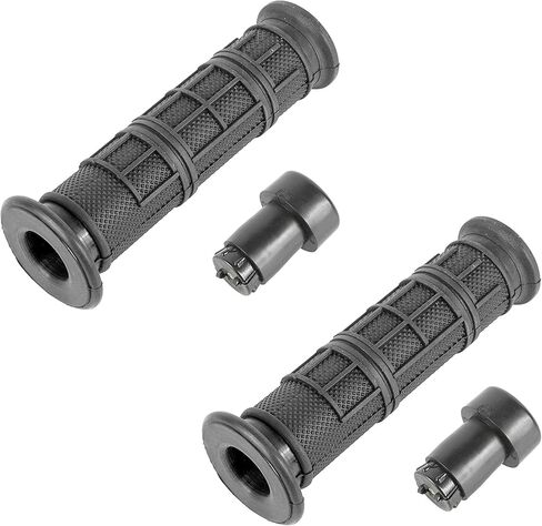 Caltric Handlebar Grip with Grip End Compatible with Can-am Outlander 650/ MAX 650 4x4 6x6 2007-2008 in Saudi Arabia