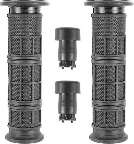 Caltric Handlebar Grip with Grip End Compatible with Can-am Outlander 650/ MAX 650 4x4 6x6 2007-2008 in Saudi Arabia