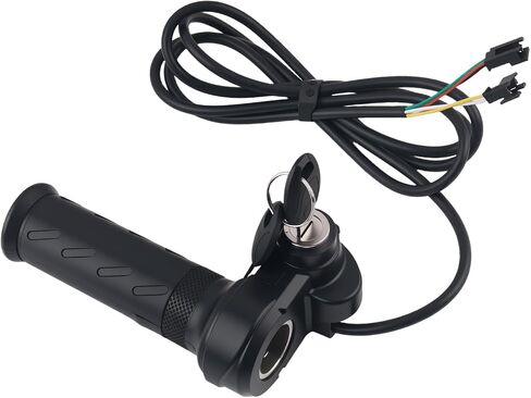 Full Twist Throttle Ebike Grip with 2 Keys,Rubber Ebike Throttle for Speed Control,Universal Electric Bike Throttles Bike Accessories for Electric Bicycle Scooters Trikes in Saudi Arabia