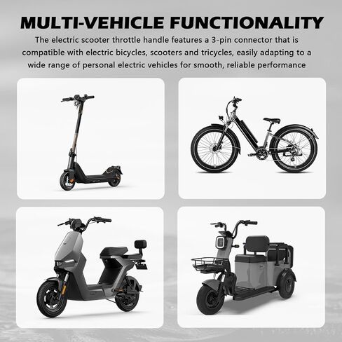 Full Twist Throttle Ebike Grip with 2 Keys,Rubber Ebike Throttle for Speed Control,Universal Electric Bike Throttles Bike Accessories for Electric Bicycle Scooters Trikes in Saudi Arabia