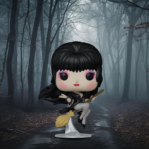 Funko Pop! Icons: Elvira Mistress of The Dark - Elvira - Broom - Collectable Vinyl Figure - Gift Idea - Official Merchandise - Toys for Kids & Adults - Horror Fans - Model Figure for Collectors in Saudi Arabia