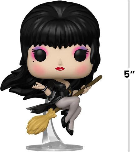 Funko Pop! Icons: Elvira Mistress of The Dark - Elvira - Broom - Collectable Vinyl Figure - Gift Idea - Official Merchandise - Toys for Kids & Adults - Horror Fans - Model Figure for Collectors in Saudi Arabia