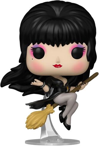 Funko Pop! Icons: Elvira Mistress of The Dark - Elvira - Broom - Collectable Vinyl Figure - Gift Idea - Official Merchandise - Toys for Kids & Adults - Horror Fans - Model Figure for Collectors in Saudi Arabia