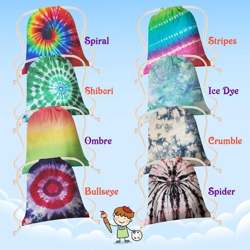 Drawstring Bags 24pcs White Thickened Fabric White Cotton Canvas DIY for Tie Dye Bulk in Saudi Arabia