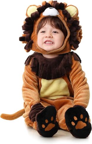 Halloween Baby Lion Costume for Toddler, Infant Cow Costume Onesie Animal Cosplay Jumpsuit Bodysuit in Saudi Arabia