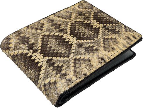 Generic Genuine Eastern Diamondback Rattlesnake Skin Wallet: Bifold, Snakeskin, 598-W196RE in Saudi Arabia