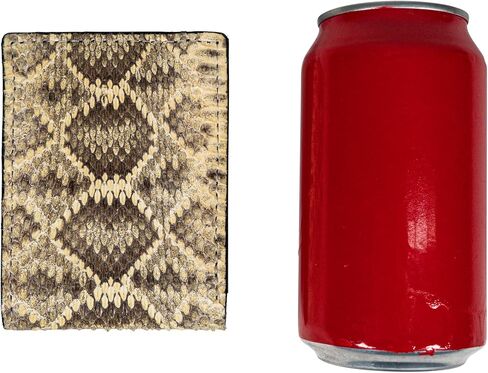 Generic Genuine Eastern Diamondback Rattlesnake Skin Wallet: Bifold, Snakeskin, 598-W196RE in Saudi Arabia