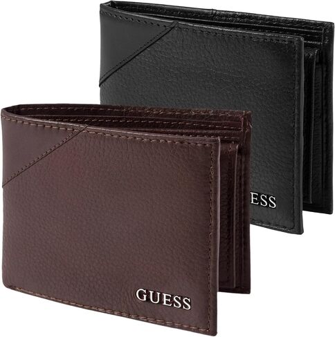 Guess Mens Textured Bi-Fold Passcase Wallet in Saudi Arabia