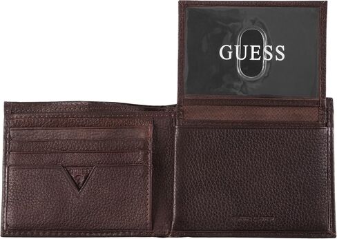 Guess Mens Textured Bi-Fold Passcase Wallet in Saudi Arabia