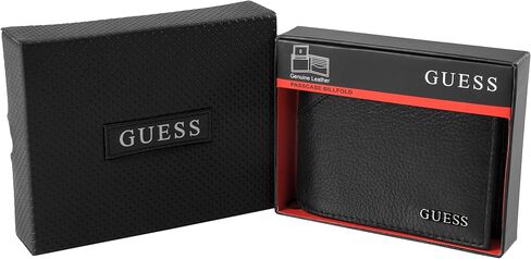Guess Mens Textured Bi-Fold Passcase Wallet in Saudi Arabia