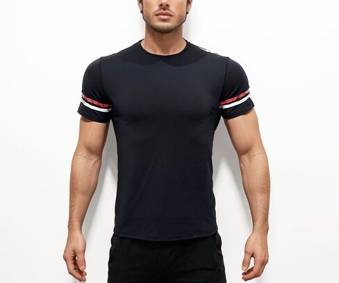 Mens Athletic Shirt Short Sleeve Shirt Ideal for Sports and Casual Wear Breathable and Lightweight Performance Apparel in Saudi Arabia