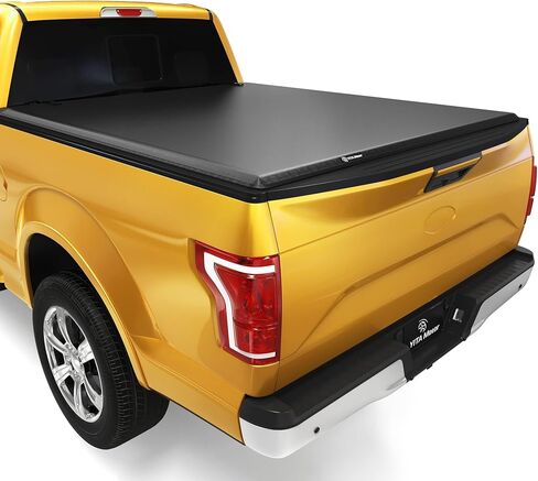 YITAMOTOR Soft Quad Fold Truck Bed Tonneau Cover Fits for Ford F-250 F-350 F250 F350 Super Duty 1999-2025 8 ft Bed in Saudi Arabia