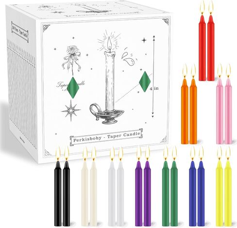 12 Pack Halloween Black Bleeding Candles, 10 inch Tall Vampire Tears Gothic Taper Candles, Perkisboby Unscented Blood Drip Candles for Home Decor, Spooky Parties in Saudi Arabia