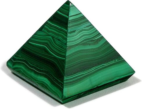 تمثال هرم الملكيت لديكور المنزل - شفاء طاقة الشاكرا - صغير - 30x30x30 ملم in Kuwait