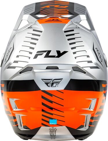 خوذة Fly Racing Adult Formula CP Slice، معتمدة من DOT/FMVSS 218 (رمادي/برتقالي/أسود، 2X-Large) in Kuwait