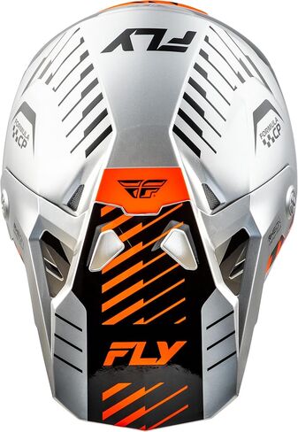 خوذة Fly Racing Adult Formula CP Slice، معتمدة من DOT/FMVSS 218 (رمادي/برتقالي/أسود، 2X-Large) in Kuwait