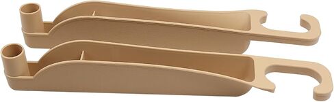 Car Seat Gap Filler,Multifunctional Seat Side Gap Filler with Hook Function &Organizer, Universal Gap Stopper Fit Car SUV Truck Fill The Gap Between Seat & Console,Set of 2 (Beige) in Kuwait