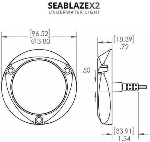 Lumitec SeaBlaze X2 Underwater Light, Bronze, White/Blue in Saudi Arabia