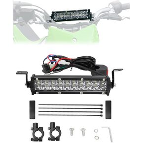 Dirt Bike Light Bar LED,60W Universal 7/8" Handlebars Motorcycle Dirtbike Headlight Lightbar Kit for Pit Bike Ebike KLX TTR CRF KX DRZ 100 110 125 140 150 250 Mega Moto MBX in Kuwait