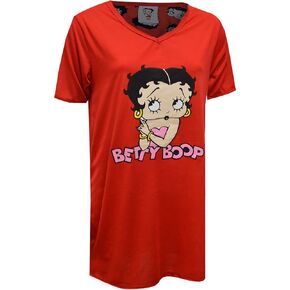 Womens Betty Boop Classic Red Plus Size Nightshirt in Saudi Arabia