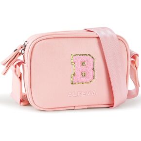 Crossbody Bags for Girls Teen,PU Leather pink Purses,vCrossbody Purses with Initial Letters, Chest Bag,Travel Purse,Best Friend Birthday Gifts for Women Girls Teen (pink-X) in Saudi Arabia