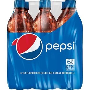 Pepsi, Bottles, 16.9 Fl Oz (Pack of 6) in Kuwait