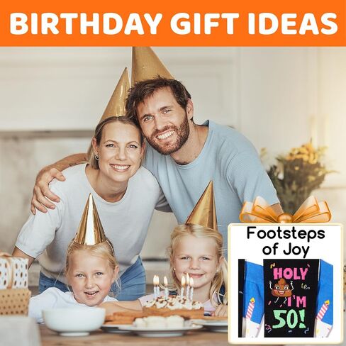 HAPPYPOP Birthday Gift Ideas Socks - 45th 50th Birthday Socks, 45 50 Bday Gifts for Woman Man in Saudi Arabia