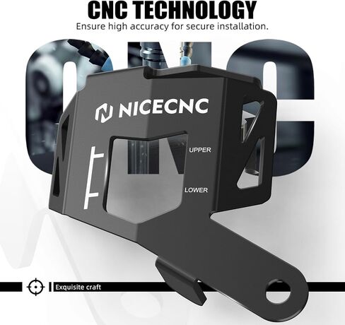 NICECNC مضخة الفرامل الخلفية درع سائل مضخة الفرامل الخلفية متوافق مع BMW R1250GS 2019-2023، R1250GS Adventure 2019-2023، R1200RS 2015-2018، ملحقات R1200GS، 5052 ألومنيوم، أسود in Saudi Arabia