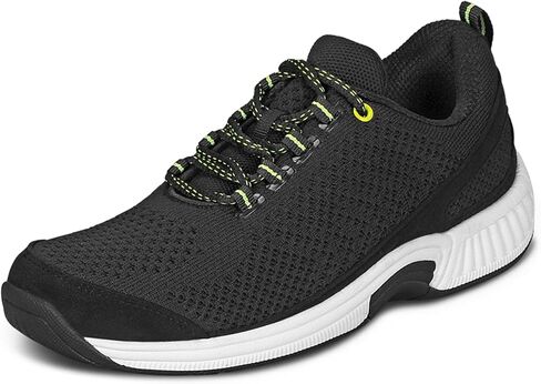 Orthofeet Women's Coral Walking Shoe, Athletic, Black, 9 X-Wide in Saudi Arabia