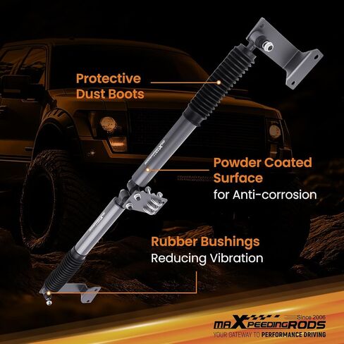 maXpeedingrods Dual Steering Stabilizer for Ford F-250 F-350 1999-2004 4WD, Ford Excursion 2000-2005 4WD, for 2-8" Lifted Suspension, G1 Version in Saudi Arabia