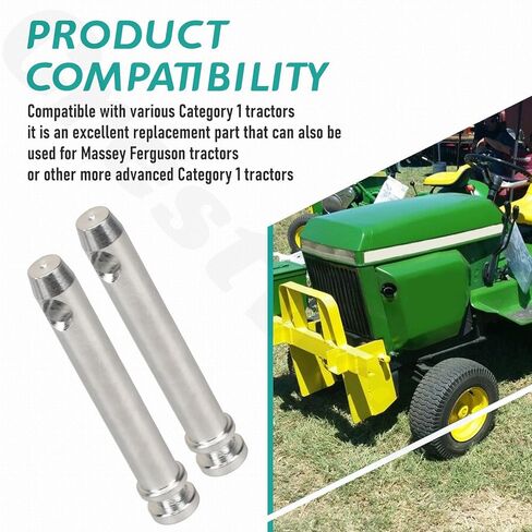 5 حزمة S07070200 ملحقات دبوس الربط Cat 1 دبوس الرابط العلوي 3/4 في Dia Pin 5-1/2 دبوس الرابط العلوي للجرارات، استبدال 195589M1 AC339942 - تمت ترقيته in Kuwait