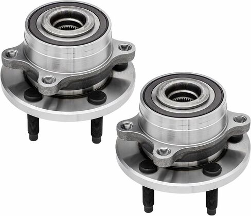 Front/Rear Wheel Bearing Hubs Assembly Compatible with 2011-2019 Ford Explorer, 2013-2019 Ford Police Interceptor Utility, 5 Lugs w/ABS, Pair Hubs, Replaces 512460 in Saudi Arabia