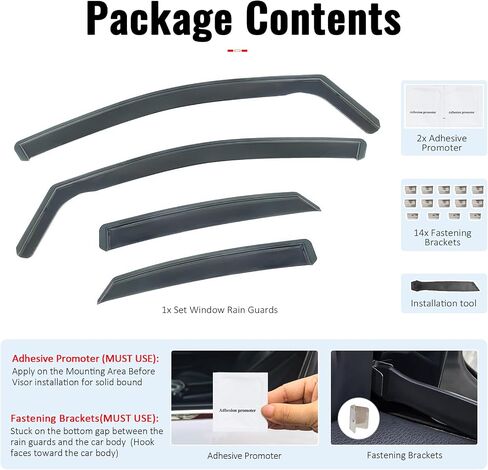 IKON MOTORSPORTS in Channel Window Visors Compatible with 2022-2025 Lexus NX All Models (NX250 NX350 NX350h NX450h+), PC Polycarbonate Black Rain Guards, Side Window Wind Deflectors 4PCS in Saudi Arabia