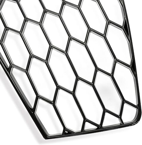 Kojem Compatible with 2013-2016 Audi A4 Quattro B8.5 A4 S-Line S4 Front Bumper Fog Light Vent Grille Lower Cover Bezel RS4 Style - Gloss Black Honeycomb in Saudi Arabia