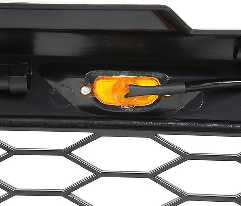 SPEC-D TUNING Matte Black Mesh Grille w/LED Lamps Compatible with 1999-2002 Chevy Silverado 1500 in Saudi Arabia