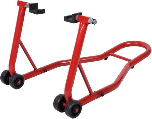 Goplus دراجة نارية حامل Dirtbike الرياضة دراجة رياضية عجلة خلفية رفع شوكة Swingarm تقف Paddock تقف يناسب ياماها هوندا كاواساكي سوزوكي دوكاتي BMW (أحمر، حامل خلفي) in Saudi Arabia