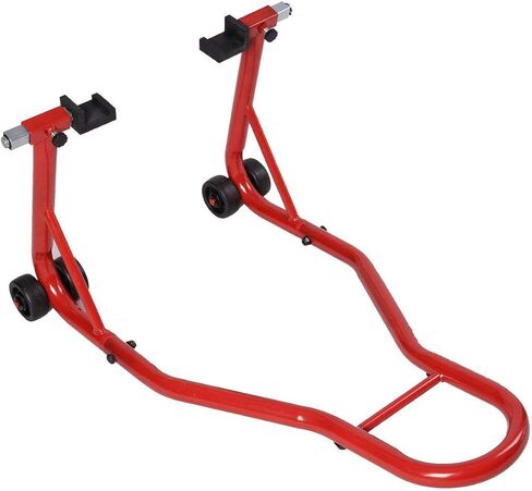 Goplus دراجة نارية حامل Dirtbike الرياضة دراجة رياضية عجلة خلفية رفع شوكة Swingarm تقف Paddock تقف يناسب ياماها هوندا كاواساكي سوزوكي دوكاتي BMW (أحمر، حامل خلفي) in Saudi Arabia